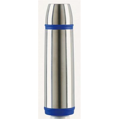Isolierflasche EMSA "Captain", bunt (silberfarben, blau), 1.000ml, Edelstahl, Trinkflaschen, Isolierflasche, 1 Liter