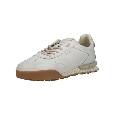 Sneaker REPLAY "Replay Sneaker Leder", Herren, Gr. 42, weiß (sanftes weiß), Leder, Schuhe Sneaker
