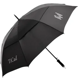 TiCad Golfschirm Windbuster UV-Schutz mit Stift, schwarz