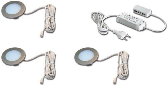 Hera Lot de 3 spots encastrables LED 3W blanc chaud Tr.24/15W 61056938002 (61056938002)