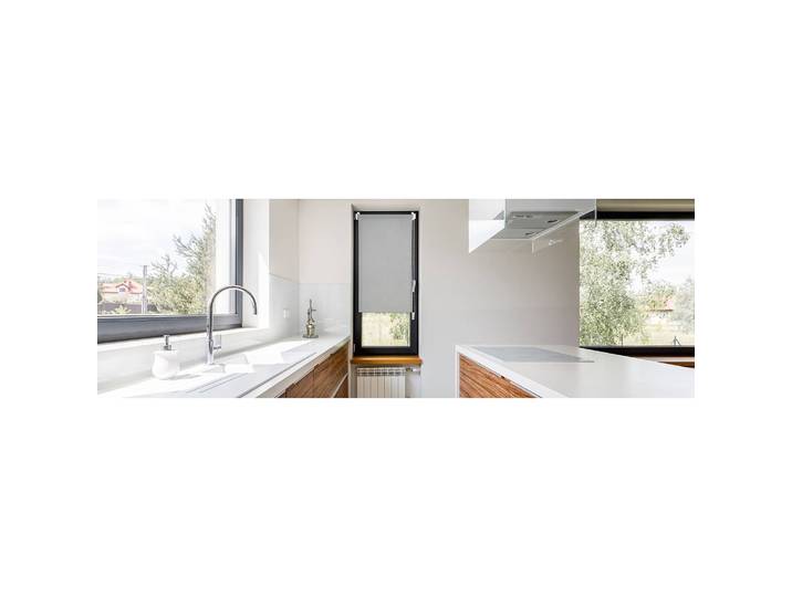 Designrollo 90 x 210cm Grau/Grau