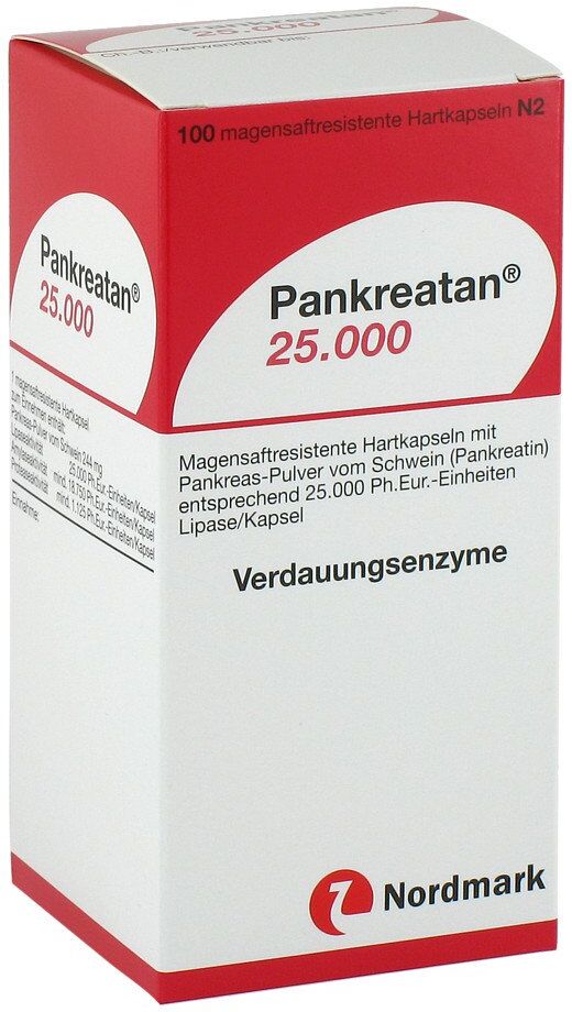 Pankreatan 25000 100stk