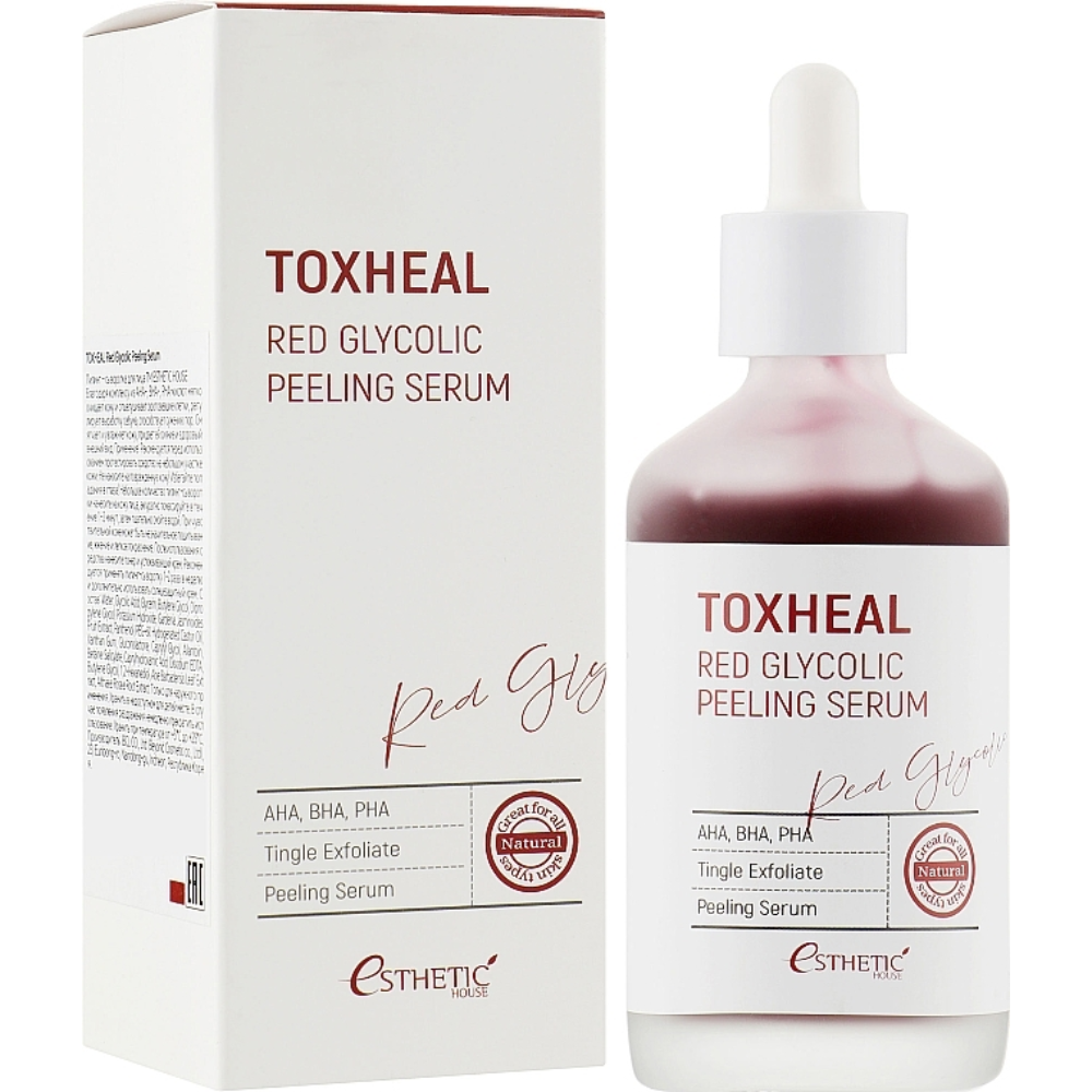 Esthetic House Suero exfoliante glicólico rojo Toxheal 100mL