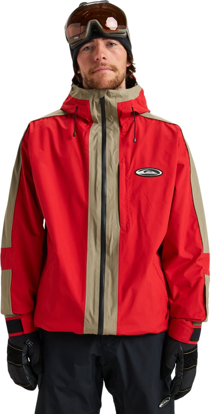 Snowboardjacke QUIKSILVER "High Altitude GORE-TEX", Herren, Gr. M, rot (samba), Obermaterial: 100% Polyester., Jacken Snowboardjacke