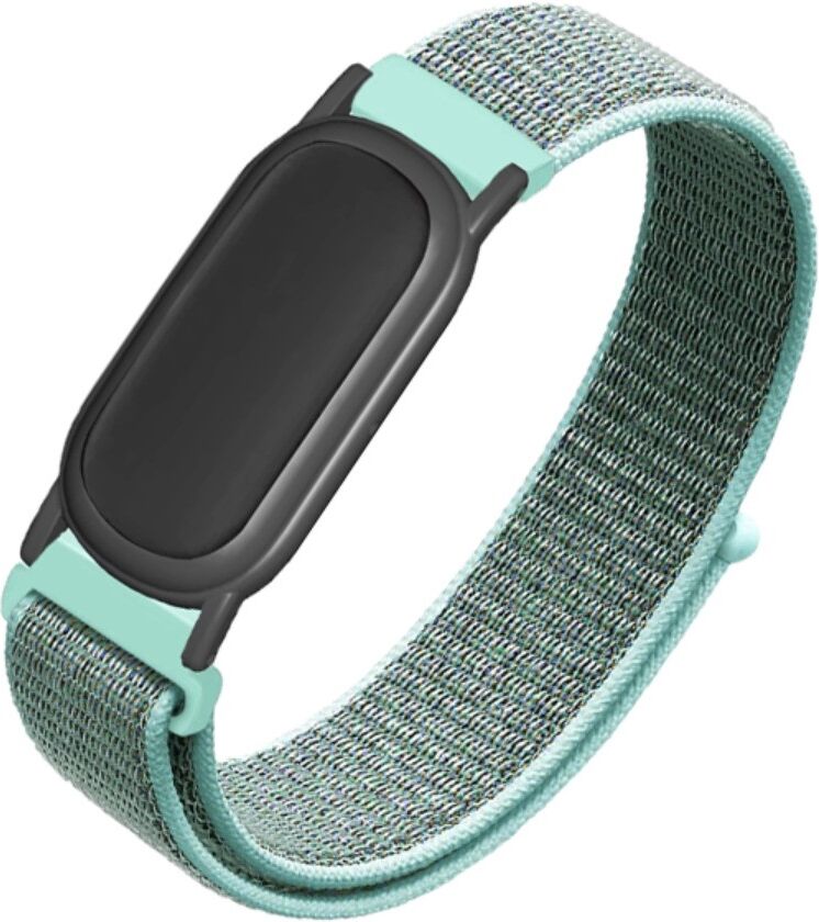 INF Nylon-Loop Ersatzarmband kompatibel mit Fibit Air – Nylon+PC, Mehrere Farben, 25.2cm x 1.96cm Grün