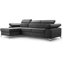 ECKSOFA Madryt Mini Schwarz Vena 20 Ausführung: links