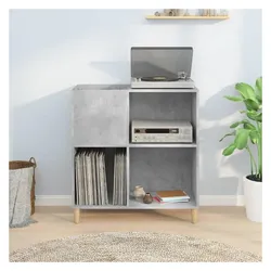 vidaXL Dormeno, CD- & Schallplatten Aufbewahrung, Grau