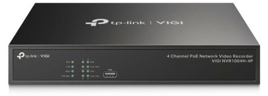 TP-Link VIGI NVR1004H-4P V1 Netwerkvideorecorder NVR met 4 kanalen