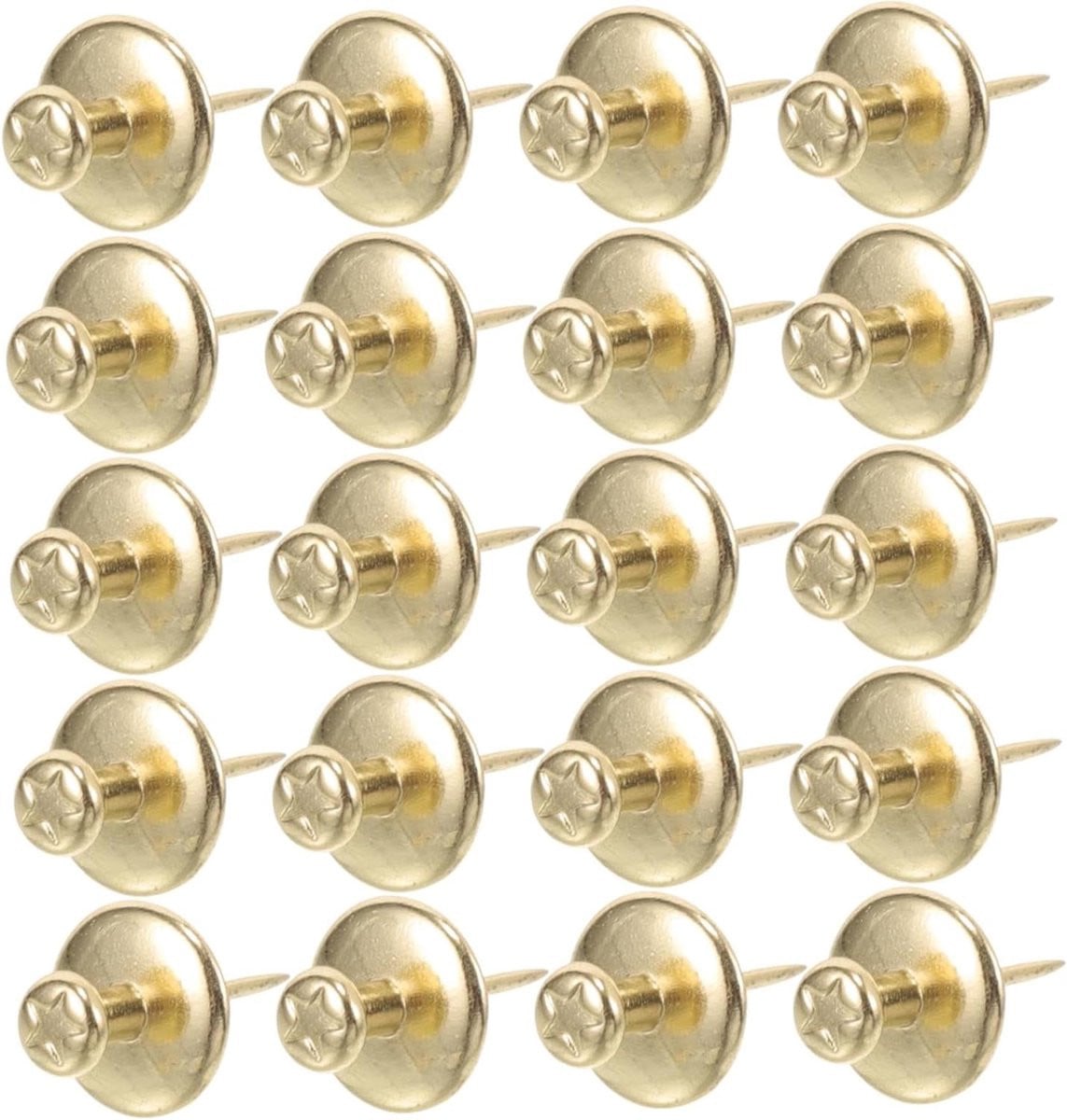 Zware Punaises Decoratieve Spijkers Goud - 20 Stuks