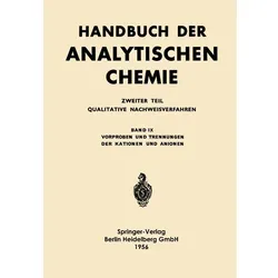 Vorproben und Trennungen der Kationen und Anionen, Fachbücher