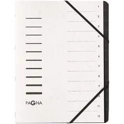 PAGNA Ordnungsmappe DIN A4 12-Fach  weiß