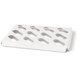 greenbox - Einlagen aus Karton für 12er Cupcake Boxen, weiß, 100 St.
