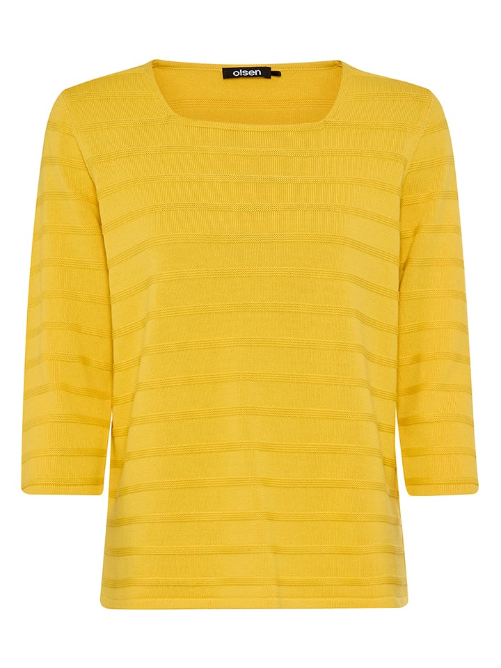 Olsen Pullover in Gelb - 40