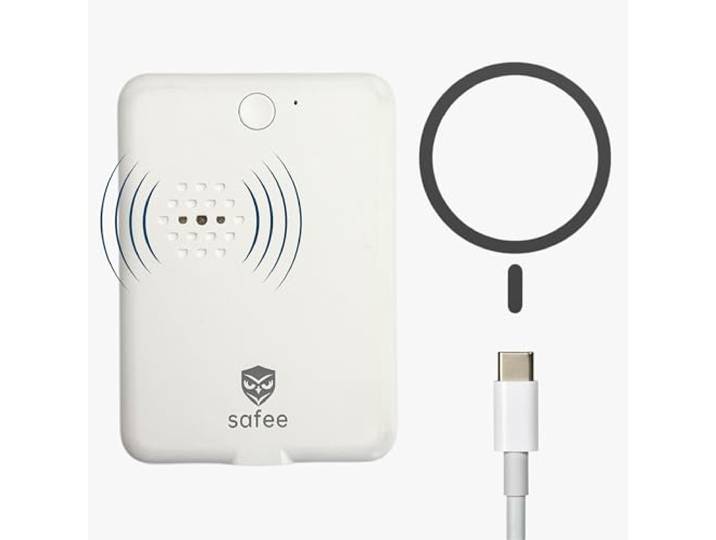 Safee – Boîtier Anti-Agression Magnétique – Alarme 105 DB\, Mode Discret\, Suivi en Temps Réel\, Retransmission Vidéo & Audio Live\, Sécurité Renforcée
