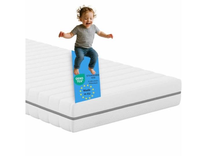 Bodyprotect Kindermatratze 140x200 cm, Komfortschaum Matratze Junior Dream 140 x 200cm, Made in EU, OEKO-TEX 100, Höhe ca. 13 cm, Bezug waschbar bis 60 Grad