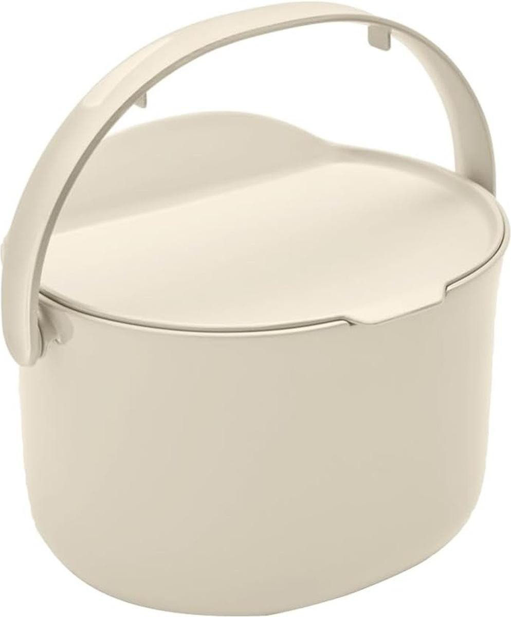 Skaza Since 1977 Daily Vuilnisemmer voor de keuken, 3,3 liter, crème-wit