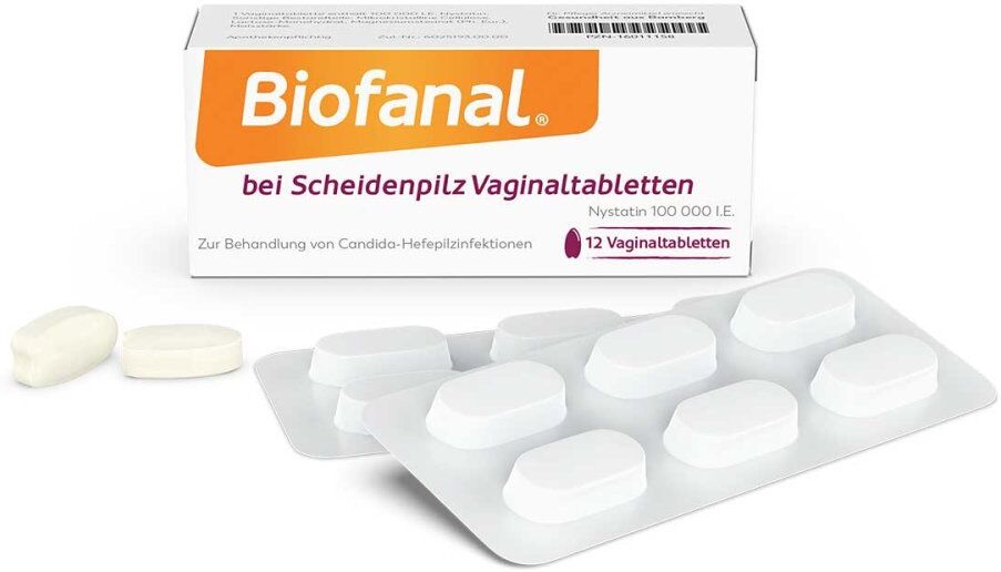 Biofanal bei Scheidenpilz 100 000 I.e. Vaginaltabletten 12stk