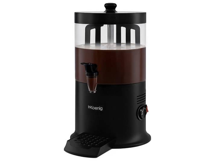 HKoenig Schokoladen-Spender Shk900, Schwarz, 6L, Metall, 26.5x46x30 cm, Kochgeschirr, Küchengeräte, Küchenmaschinen