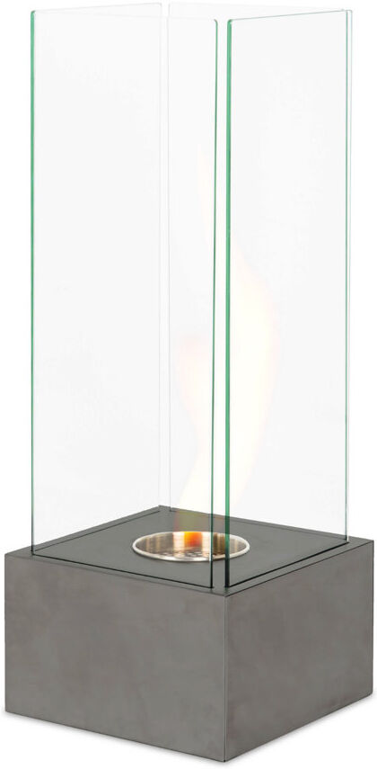 Palmore Metro Lane 25 cm W Copper Bio-Ethanol Fireplace with 6.7 BTU Grey