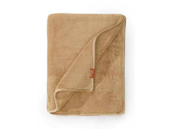 benuta Decke Cosi Beige 150/200 cm, Textil, Uni, Rechteckig, 150x200 cm, Heimtextilien, Wohntextilien, Decken