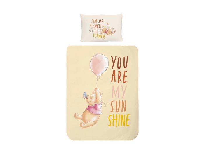 Disney Kinderbettwäscheset, Champagner, Textil, Cartoon, 160x210 cm, hautfreundlich, Heimtextilien, Bettwäsche, Kinderbettwäsche