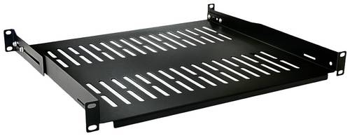 Value 26.99.0403 19 Zoll Einschub 1 HE Schwarz