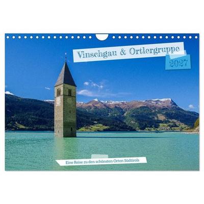Vinschgau & Ortleralpen (Wandkalender 2027 DIN A4 quer), CALVENDO Monatskalender