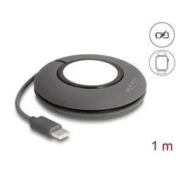 DELOCK USB Type-C Aufrollladekabel für Apple Watch 1 m grau