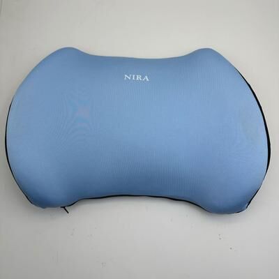 Inspire Select ComfortAlign Memory Foam Seat Cushion & Lumbar Support Pillow Breathable Office & Home Back Relief Pad sky Blue