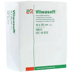 Lohmann Rauscher Vliwasoft Vliesstoffkompresse 6 - fach 100 Stück - 10 x 20 cm 100 St