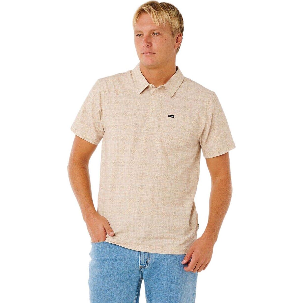 RipCurl Sessions Aerotech Polo stone (2019) S 00XMPO-2019-S