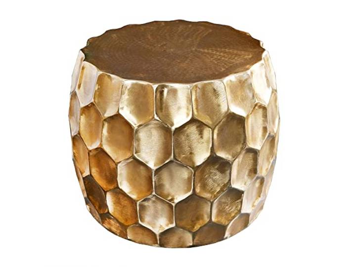 Design Beistelltisch Organic Orient GRÖßENWAHL Gold Metall Hammerschlag Nachttisch Handmade