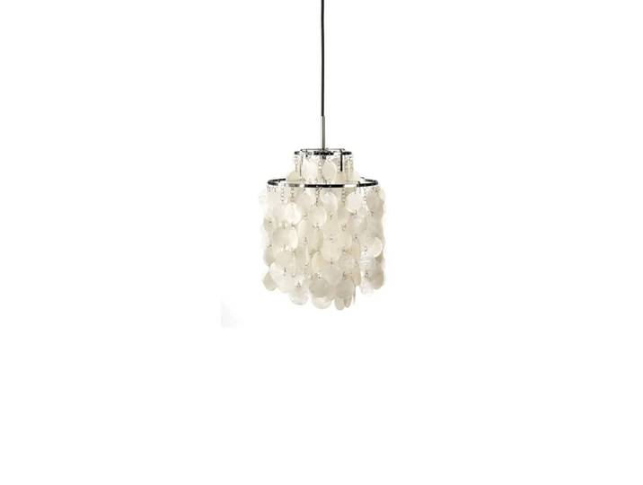Verpan Fun 2 DM Pendelleuchte Pearlwhite, Chrom