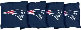 Skip's Garage New England Patriots NFL Football Blue Cornhole Bags