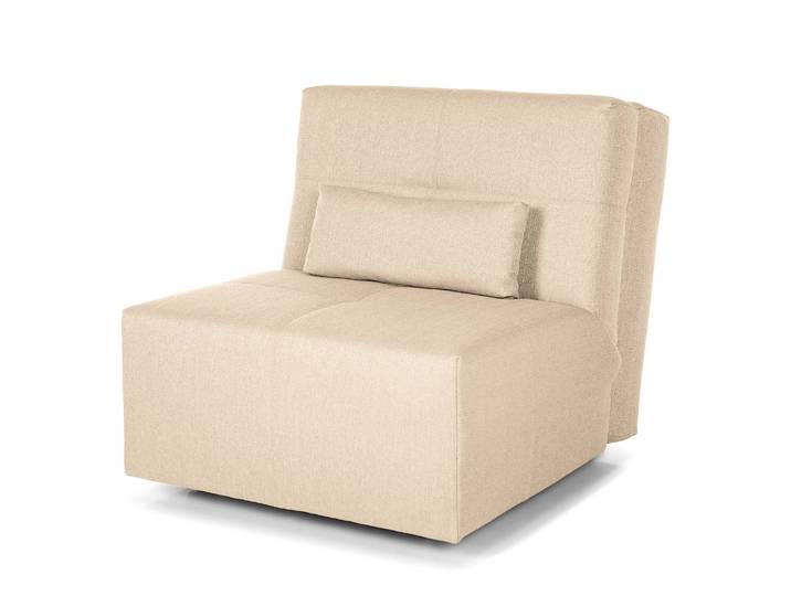 Fauteuil convertible Kassari Beige/Sable Tissé à plat 85 x 85 x 102cm