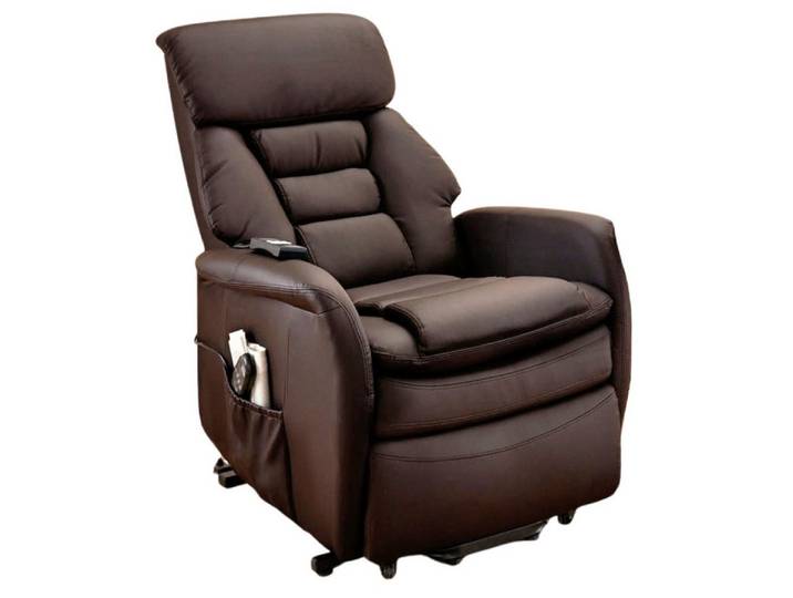 abc HOME Sessel Elektrisch, Massage, Aufstehfunktion, Liegefunktion, Elektrisch verstellbar