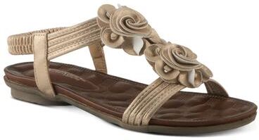 Women's Nectarine T-Strap Thong Sandal by Patrizia by Spring Step in Rose Gold (Size 36 M)