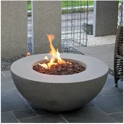 Elementi Gasfeuerstelle "Ätna" in Beton-Optik,,