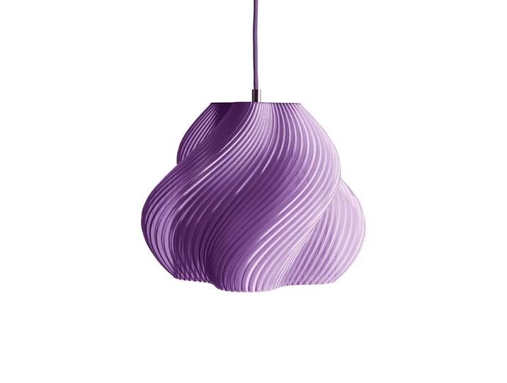 CRÈME ATELIER - Suspension Rattan - Violet - PLA recyclé - Designer Crème Atelier