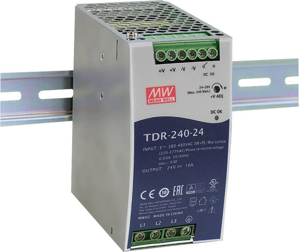 Mean Well TDR-240-48 Netvoeding en spanningsomvormer