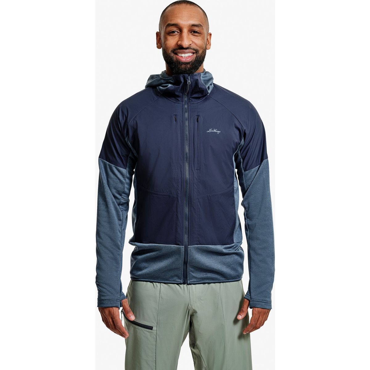 Lundhags Padje Windbreaker Hoodie M dk sky blue/deep blue (71051) L 46029-25-71051-L