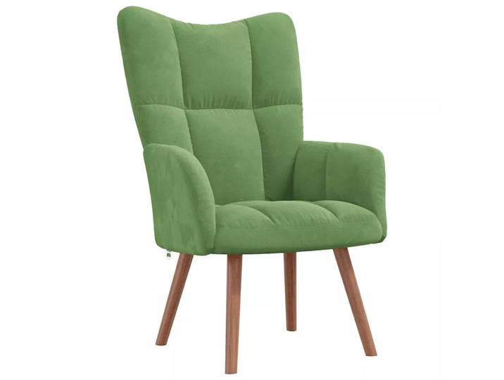 VidaXL - Relaxsessel samt, One Size, Pastellgrün