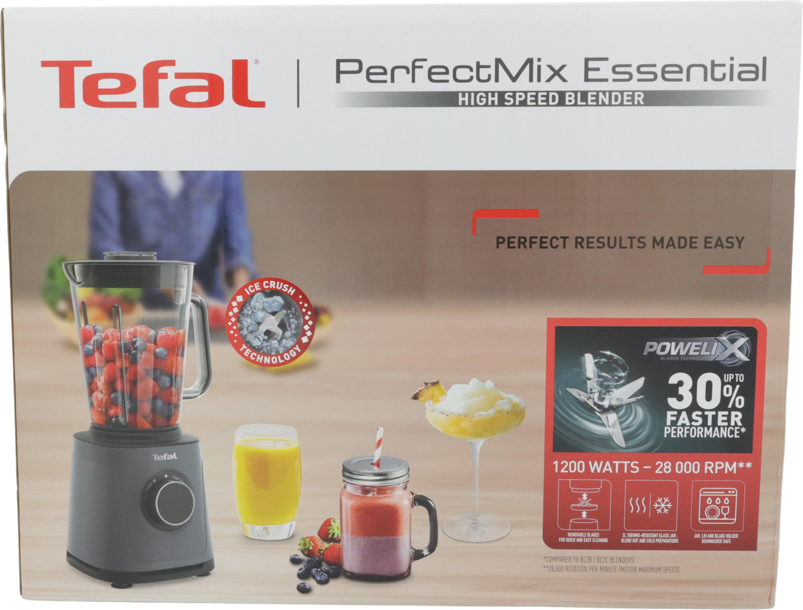 Tefal BL771B PerfectMix Essential blender, grijs