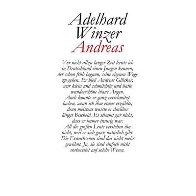 Andreas, Taschenbuch von Adelhard Winzer, BoD – Books on Demand, 978-3-7494-3680-4