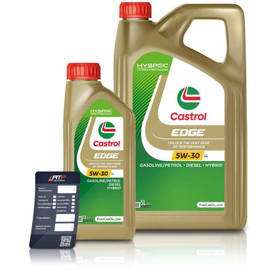 Castrol 6 L EDGE 5W-30 LL + Ölwechsel-Anhänger [Hersteller-Nr. 15F7E7]
