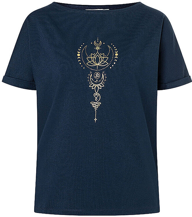 SPIRIT OF OM Damen Yogashirt Eka Padma dunkelblau   XS W