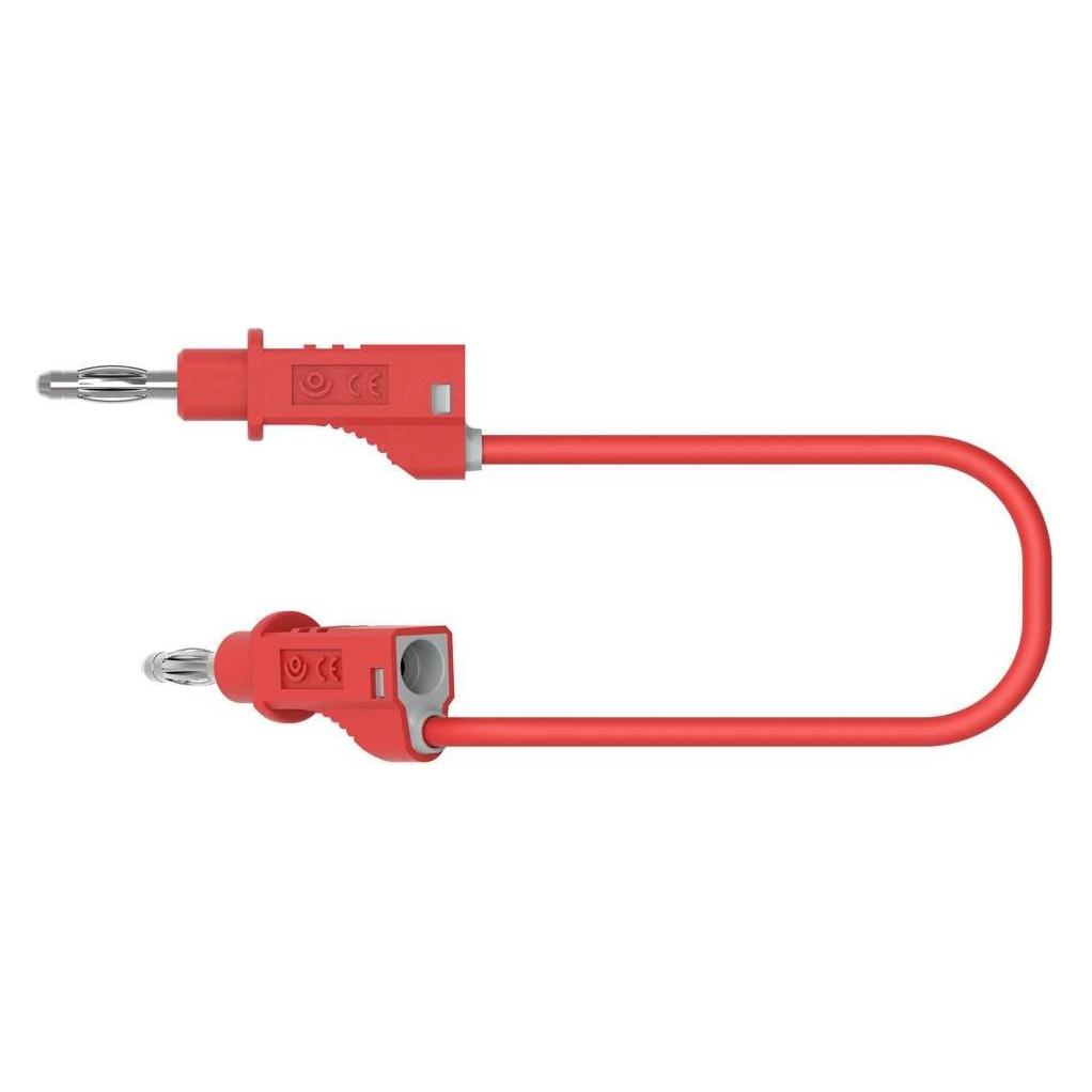 Electro PJP 2117-CD1-100R Messleitung (Bananenstecker - Bananenstecker) 1.00 m R (2117-CD1-100R)