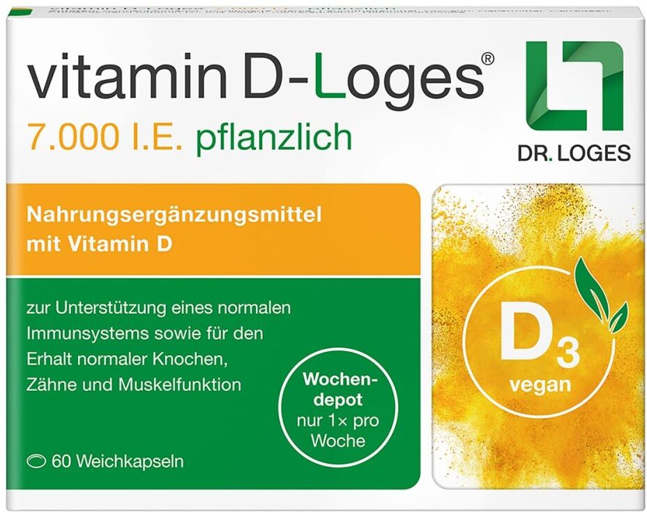 vitaminD-loges vitamin D-Loges 7.000 I.E. pflanzlich 60stk