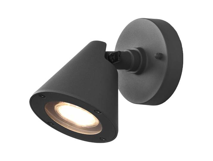 home24 Wandlamp Kaveri Ø 10cm zwart