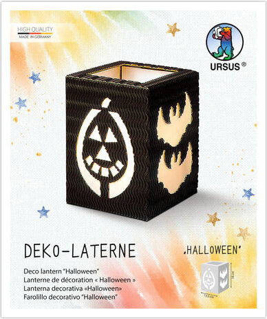 Ursus Bastel-Set Laterne "Halloween", schwarz